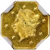 Image 1 : 1871 Octagonal 50¢. BG-912. Liberty Head. Rarity-3. NGC – UNC Details – Planchet Flaw.