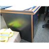 Image 2 : Wooden 'L' Shaped Desk 79"x35" w/ Rolling Chair & File Drawers (Contents not included)