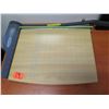 Image 3 : Long Wooden Table 59"x24"x28"H w/ Paper Cutter, ASUS Monitor, Organizer, etc