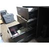 Image 6 : Wooden 'L' Shaped Desk 66"x78"x30"H w/ Rolling Chair (Contents not included)