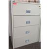 Image 1 : Phoenix Fireproof 4-Drawer Locking Metal File Cabinet (Very Heavy)