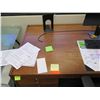 Image 3 : Wooden  Desk 75"x35"x29"H w/ Rolling Chair & File Drawers (Contents/Electronics not included)