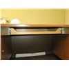 Image 7 : Wooden  Desk 66"x36"x30"H w/ Rolling Chair & File Drawers (Contents not included)