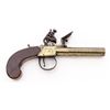 Image 2 : Antique English Flintlock All-Brass Boxlock Pocket Pistol, by Jackson