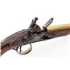 Image 3 : Ornate Antique English Brass-Barrel Flintlock Dueling Pistol