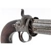 Image 4 : Antique Engraved Single Action English Percussion Pepperbox