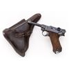 Image 1 : WW1 German DWM 1918 Date P.08 Luger Semi-Automatic Pistol, with Leather Holster