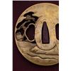 Image 4 : Antique Japanese Tsuba - Brass Pine Tree and House