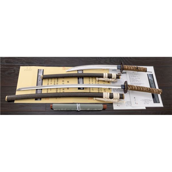 Antique Japanese Daisho Set of Swords and Mounts