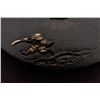 Image 6 : Antique Japanese Soft Metal Tsuba and Fuchi/Kashira - Samurai & Waves, Signed