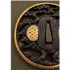 Image 7 : Antique Japanese Iron Tsuba, Soten School - People & Pine Trees, Signed