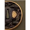 Image 8 : Antique Japanese Iron Tsuba, Soten School - People & Pine Trees, Signed