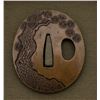 Image 4 : Antique Japanese Tsuba - Brass God and Pine Tree