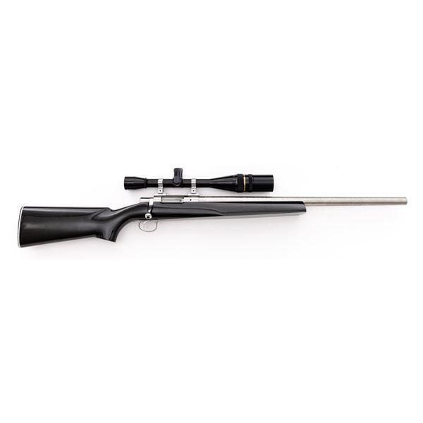 Hall Mfg. Single Shot Bolt Action Benchrest Rifle, with Leupold Scope