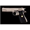 Image 1 : Two-Tone Satin Nickel Colt Gov’t Model Mark IV Series 70 Semi-Automatic Pistol