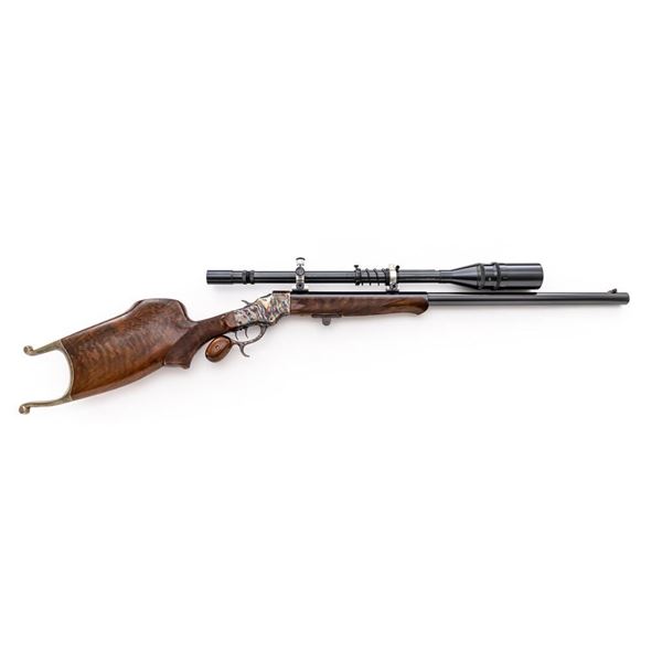Paul Shuttleworth CPA Rifles Reproduction of a Stevens 44-1/2 Schuetzen Rifle, with Unertl Scope