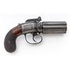 Image 3 : Antique Engraved Big-Bore Double Action Percussion Pepperbox