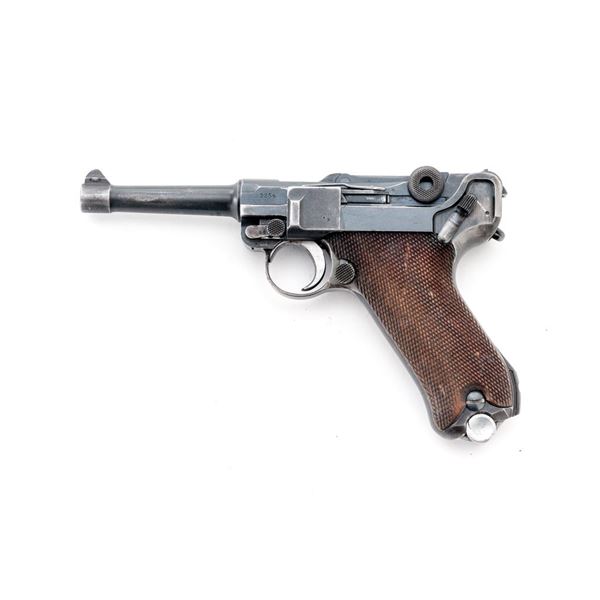 WW1 German P.08 DWM Luger Semi-Automatic Pistol, dated 1914
