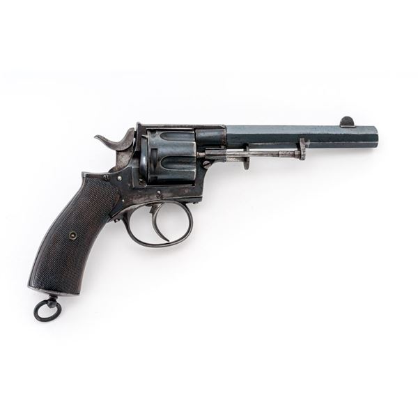 Antique Large-Bore Belgian Double Action Military Revolver
