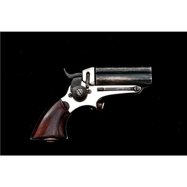 Antique Eben T. Starr 4-Barrel Tip-Up Breech-Loading Pepperbox Pistol