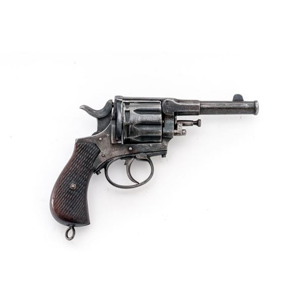 Antique Belgian 9-Shot Double Action Revolver