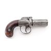Image 2 : Antique French Double Action Percussion Pepperbox Revolver, by Devisme of Paris