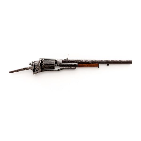 Relic Civil War-Era Colt Model 1855 Percussion Military Rifle Receiver, Cylinder and Stub Barrel