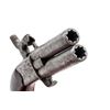 Image 8 : Antique English 2-Shot Swivel-Barrel Boxlock Percussion Pocket Pistol