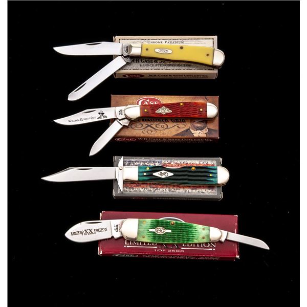 Lot of Four (4) NIB Case Folding Knives