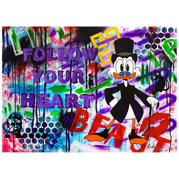 Nastya Rovenskaya- Mixed Media "Follow Your Heart"