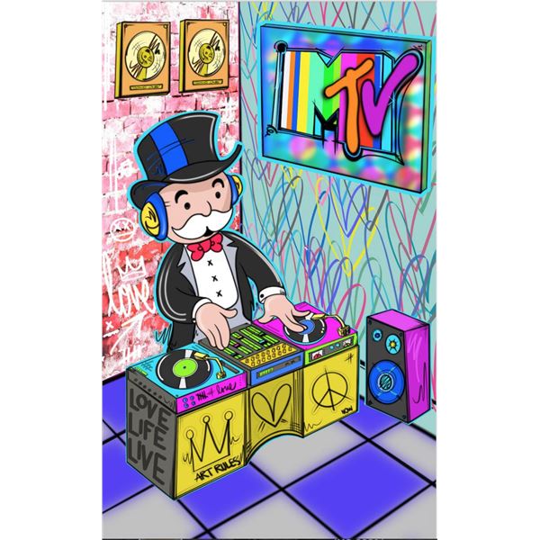 Procanela- Mixed Media on Canvas "Untitled"