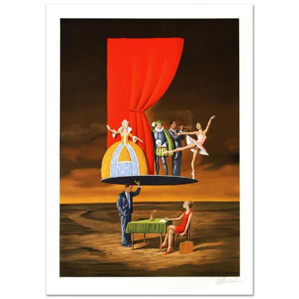 Rafal Olbinski- Hand Pulled Original Lithograph "Predictable Assumption"
