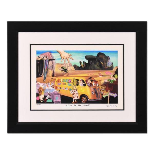 Nelson De La Nuez, "Alice in Daliland" Framed Limited Edition Artist Proof, Numbered and Hand Signed