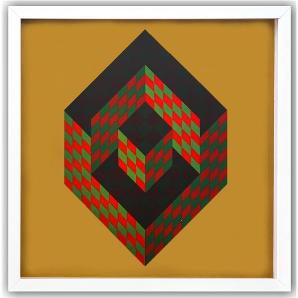 Victor Vasarely- Heliogravure Print "Untitled"