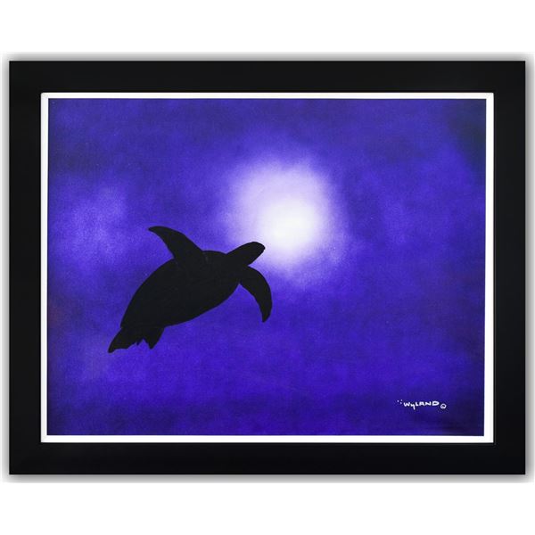 Wyland- Original Painting on Canvas "Solitary Swimmer"