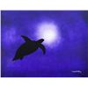 Image 2 : Wyland- Original Painting on Canvas "Solitary Swimmer"