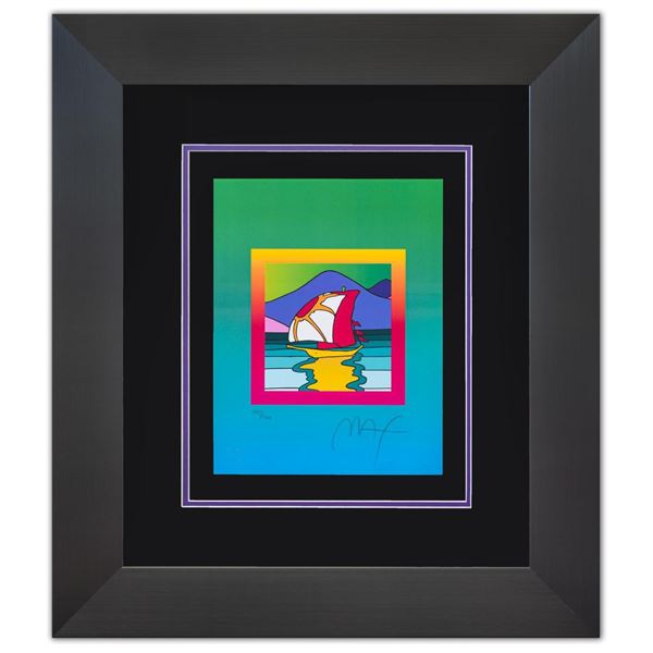 Peter Max- Original Lithograph "Sailboat East on Blends Ver. II"