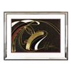 Image 1 : Martiros Manoukian, "Golden Sorrow" Framed Limited Edition Mixed Media Silkscreen, PP Numbered 10/15
