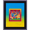 Image 2 : Peter Max- Original Lithograph "Cosmic Flyer on Blends"