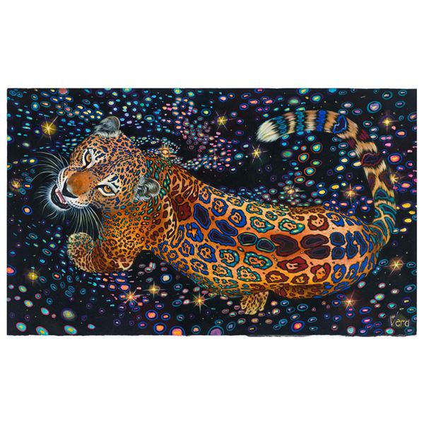 Vera V. Goncharenko- Original Giclee on Canvas "Strong Tiger"