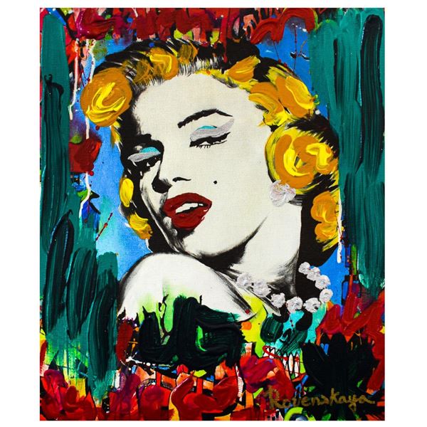 Nastya Rovenskaya- Mixed Media "Marilyn Monroe I"
