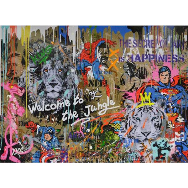 YUVI- HAND EMBELLISHED GICLEE ON CANVAS "Untitled"