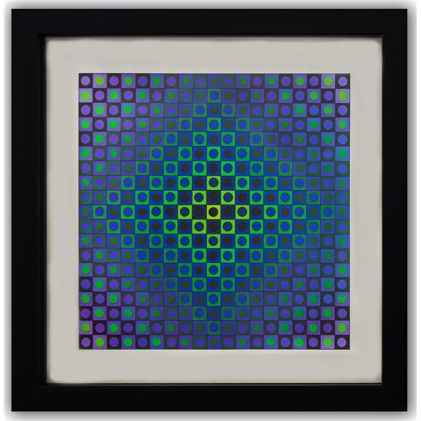 Victor Vasarely- Heliogravure Print "Boglar"