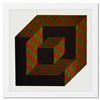 Image 1 : Victor Vasarely (1908-1997), "Bidim de la série Structures Universelles De L'Hexagone" Framed 1975 H