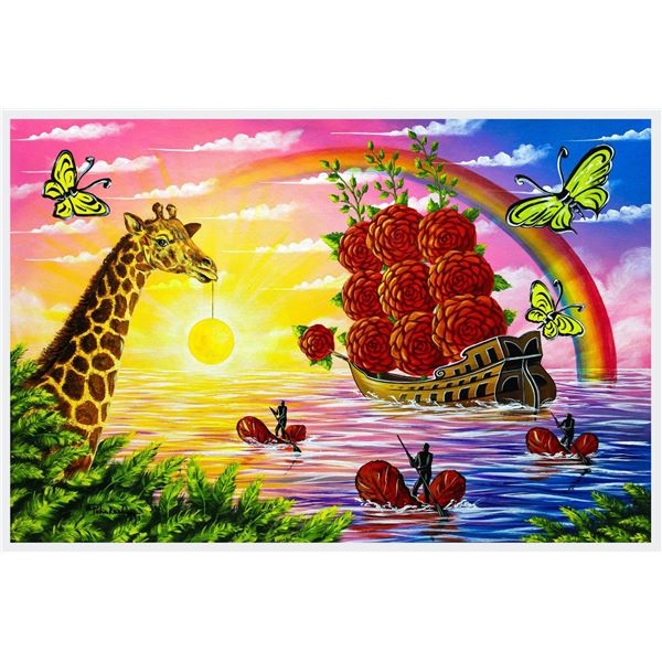 Eugene Poliarush- Original Oil on Canvas "Rainbow Colors"