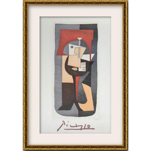 Pablo Picasso- Lithograph on Arches Paper "Guitare et Partition"