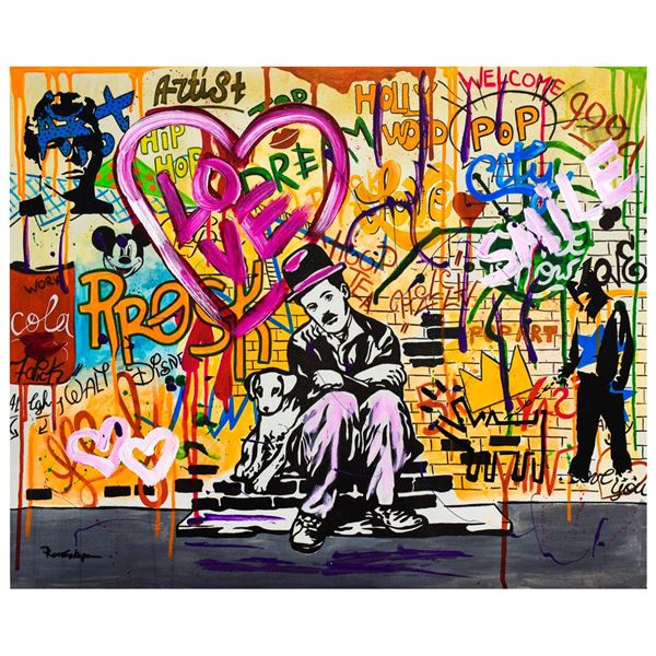 Nastya Rovenskaya- Mixed Media "Charlie is Alone"