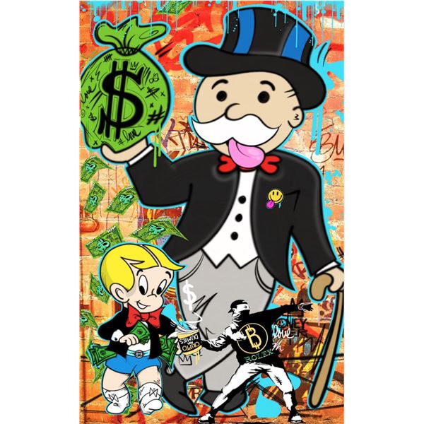 Procanela- Mixed Media on Canvas "Untitled"