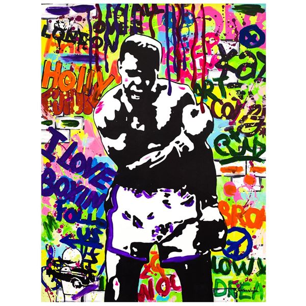 Nastya Rovenskaya- Mixed Media "Muhammad Ali"