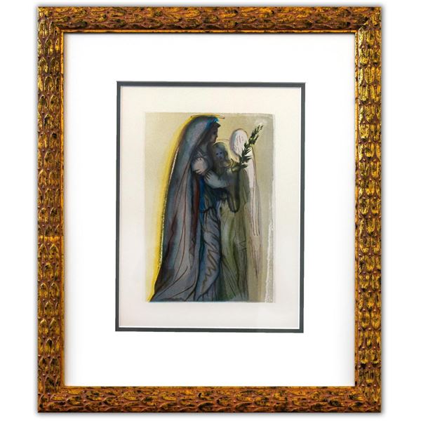 Salvador Dali- Original Color Woodcut on B.F.K. Rives Paper "Paradise 32"